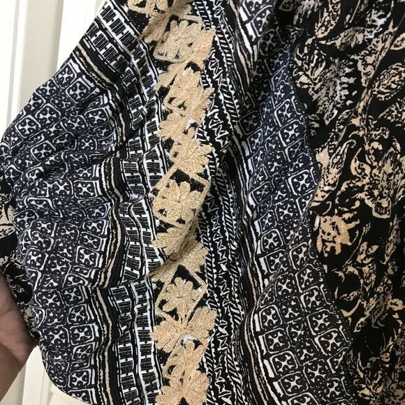 RACHEL Rachel Roy Womens Boho Top Size‎ M Dolman Sleeve Crochet Lace Oversized - Picture 6 of 12